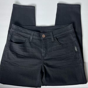Silver Jeans Black Mid Rise Ankle Denim stretch Jean